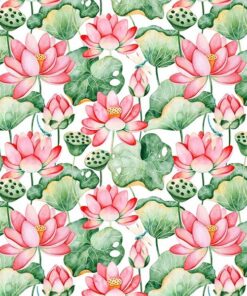 Samolepka na zeď Lotosové květy