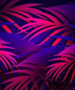 Nálepka na stěnu Tropické listy 6