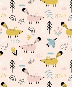 Fototapeta Happy Foxes