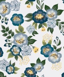 Fototapeta Navy Blue Flowers