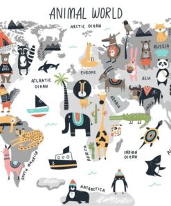 Fototapeta Mapa zvířat