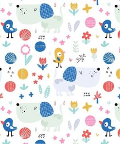 Samolepka na zeď Pets Flowers