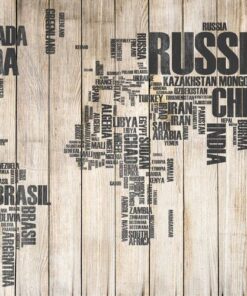 Fototapeta Mapa s nápisy