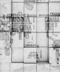 Fototapeta 3D mapa světa 3