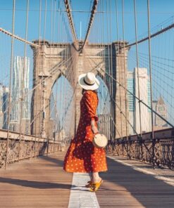 Fototapeta Žena na mostě