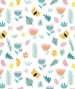 Fototapeta Motýli a listy