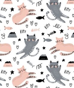 Fototapeta Růžové kočky