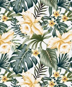 Samolepka na zeď Exotické květiny 4