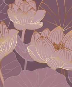 Nálepka na zeď růžové květy 6