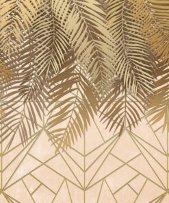 Samolepka na stěnu Zlaté listy