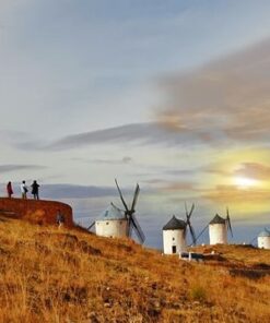 Fototapeta Alej větrných mlýnů