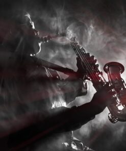 Fototapeta Černý saxofon