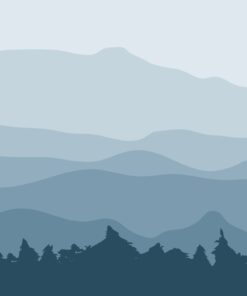 Fototapeta Modré hory