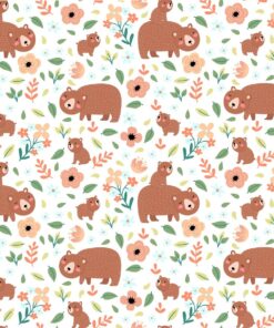 Fototapeta Medvědi a květiny