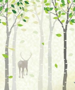 Fototapeta lesní jelen