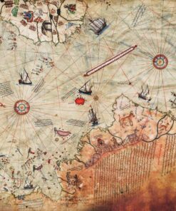 Fototapeta Mapa s loděmi