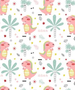 Fototapeta Růžoví dinosauři