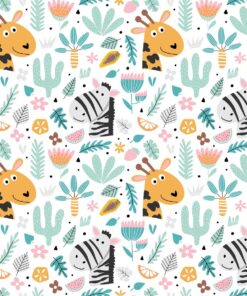 Fototapeta Zebra a žirafa