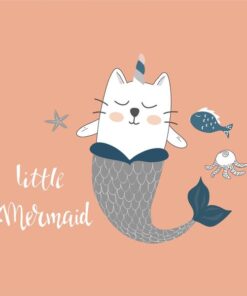 Fototapeta Roztomilá kočka mořská panna