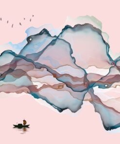 Fototapeta Inkoust na růžovém pozadí