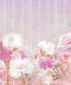 Fototapeta Růže a kosatce