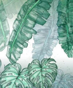 Nálepka na stěnu Tropické listy 9