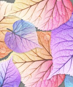 Nálepka na zeď barevné listy 2