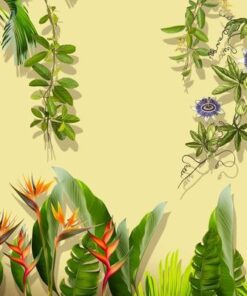 Samolepka na stěnu Tropické rostliny