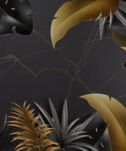 Samolepka na stěnu Zlaté listy 5