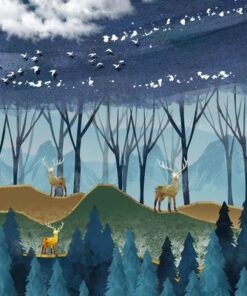 Fototapeta Jelen v lese