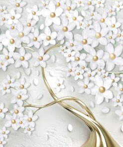 Fototapeta Strom s květinami