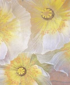 Fototapeta Bílo-zlaté květy