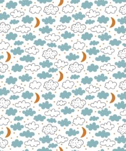 Fototapeta Mraky a měsíc