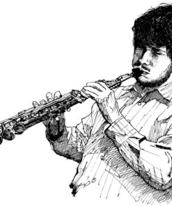 Fototapeta Jazzový hudebník