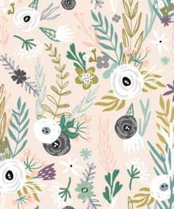 Fototapeta Květinová kresba