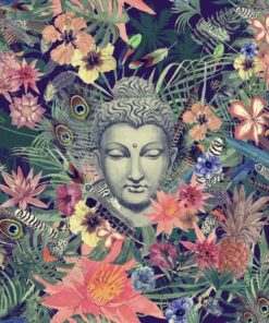 Fototapeta Buddha v květinách