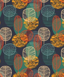 Samolepka na zeď Podzimní stromy 2