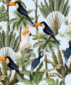 Samolepka na stěnu Tropical Birds 2