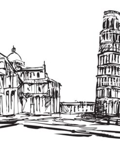 Fototapeta Pizza skica