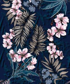 Samolepka na zeď Exotické květiny 5