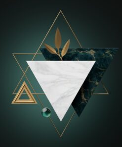 Fototapeta Zelené trojúhelníky