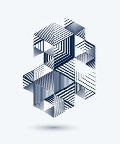 Nálepka na stěnu Abstraktní linie