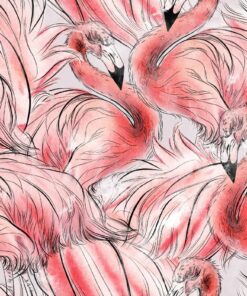 Fototapeta Hejno plameňáků