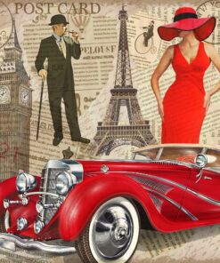 Fototapeta Červené auto