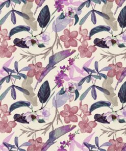 Nálepka na stěnu Tropické květiny 3