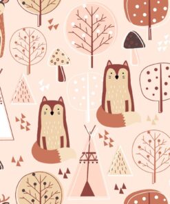 Fototapeta Lišky a stany