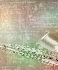 Fototapeta Stříbrný saxofon