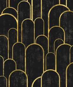 Samolepka na zeď Zlaté mašle