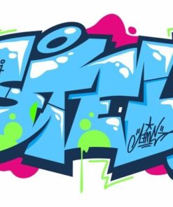 Fototapeta Blue Letters