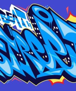 Fototapeta Pomegranate Graffitty